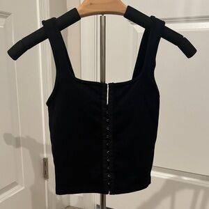 Abercrombie & Fitch Black Crop Top